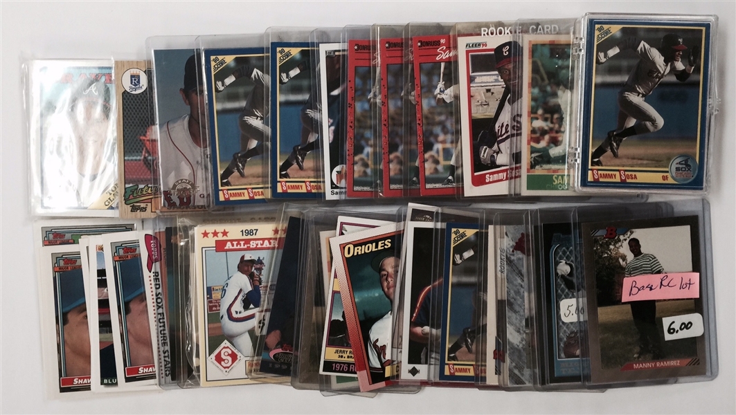 Lot of 100+ Baseball Rookie Cards